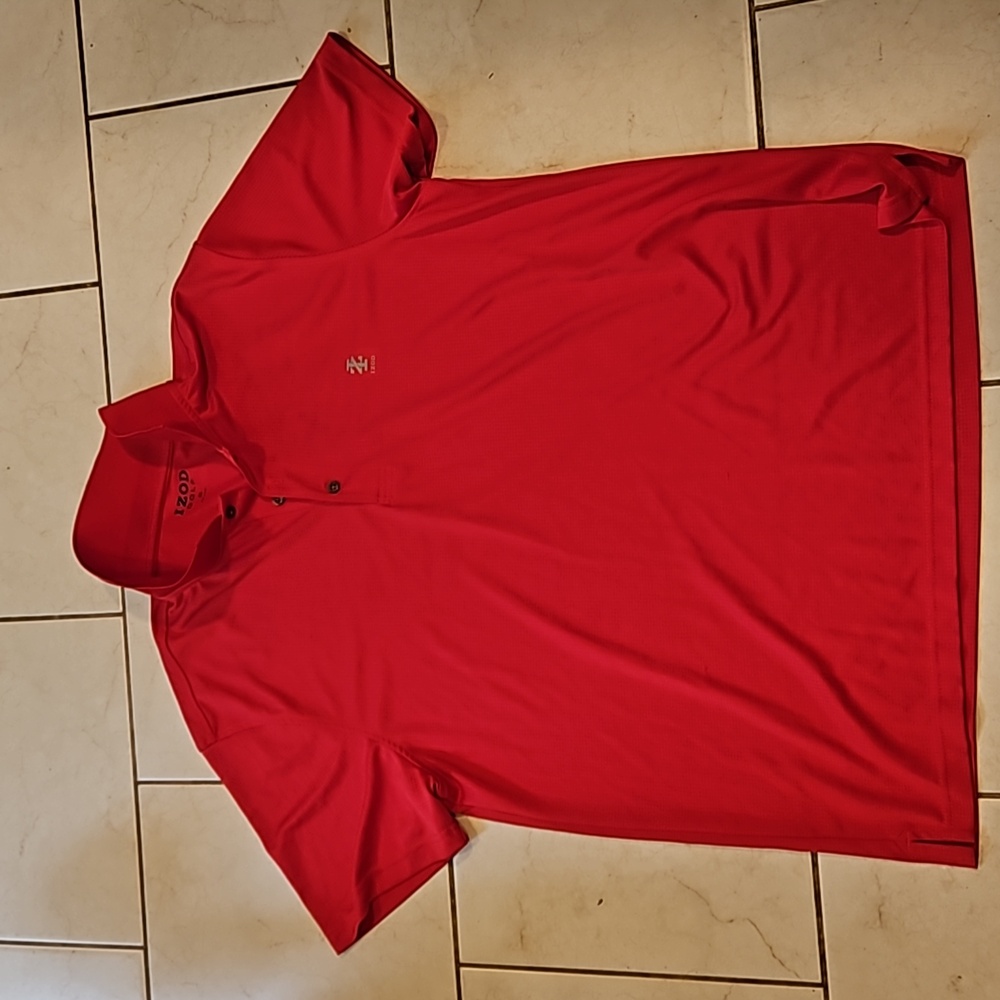 Izod red polo shirt